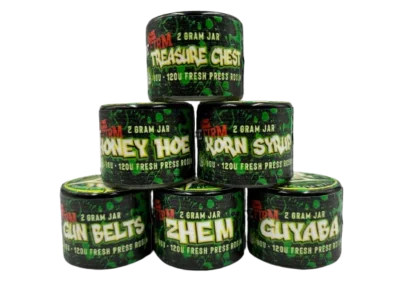 hash house x the firm 2g fresh press rosin 90u – 120u
